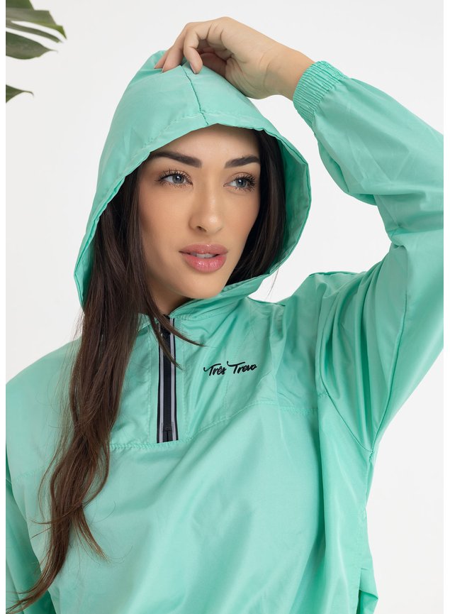 Fertilizers Corta Vento Diamond Azul Jaqueta Feminina Corta Vento