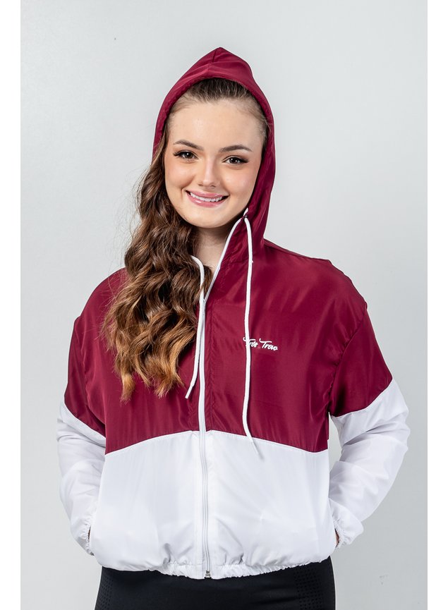 Jaqueta Oversized Jaqueta Vinho Feminina Jaqueta Corta Vento