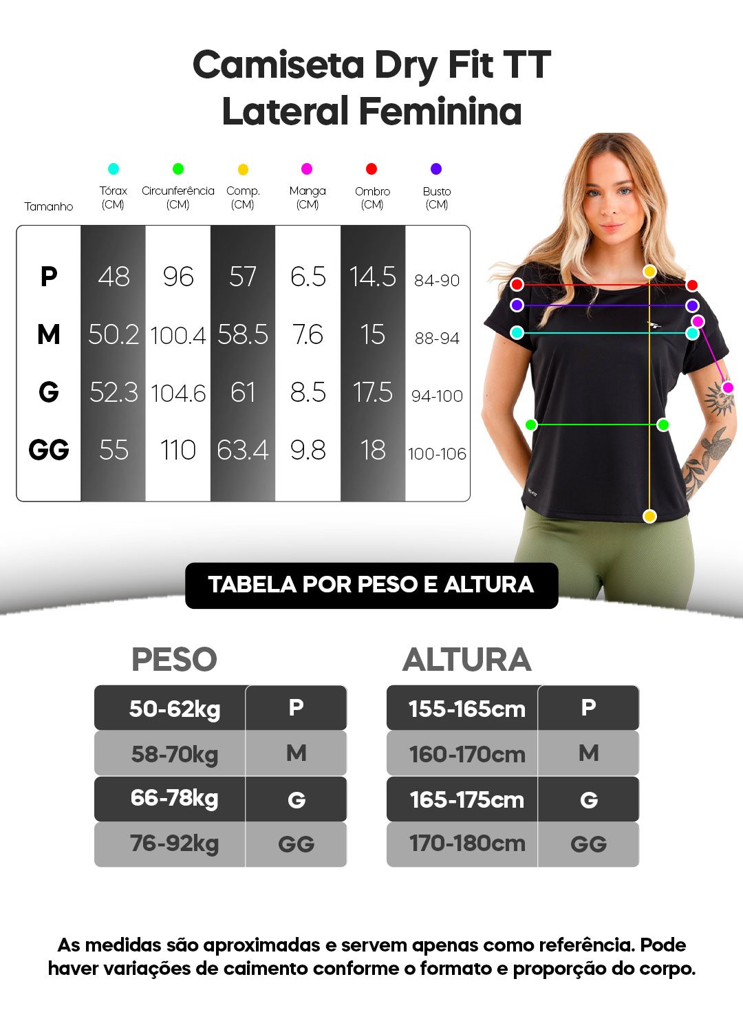 Camiseta Dry Fit Lisa Feminina Azul Marinho